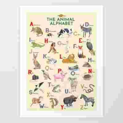 illustrated animal alphabet